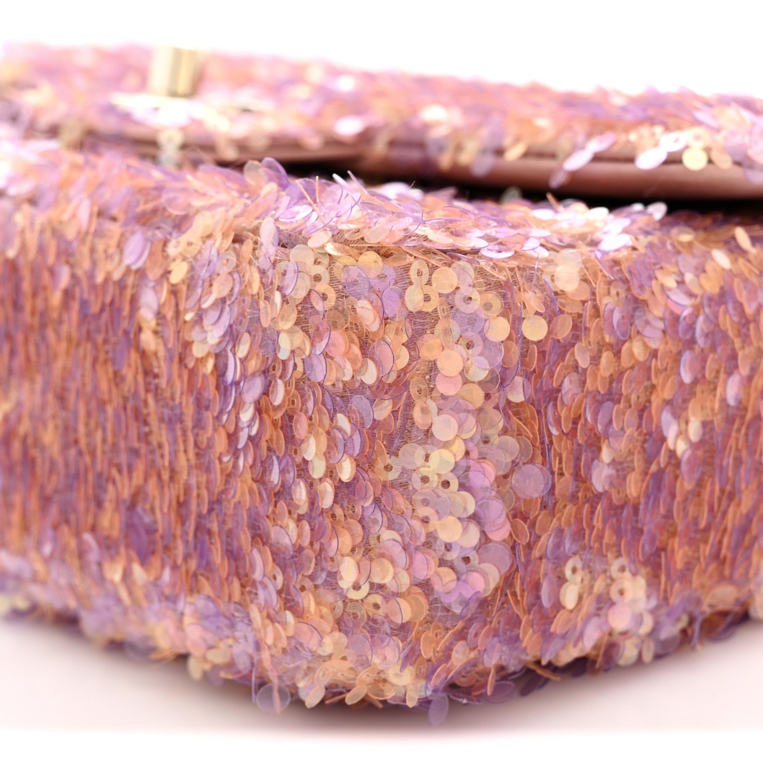 Chanel Sequin Small Single Flap Pink Light Pink 10 of 11