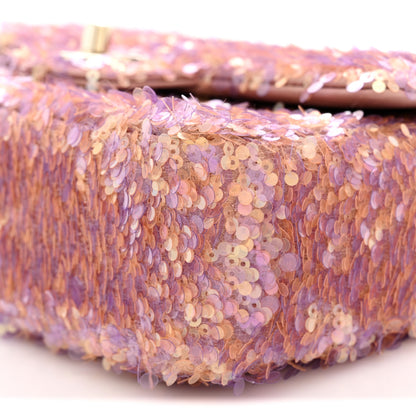 Chanel Sequin Small Single Flap Pink Light Pink 10 of 11