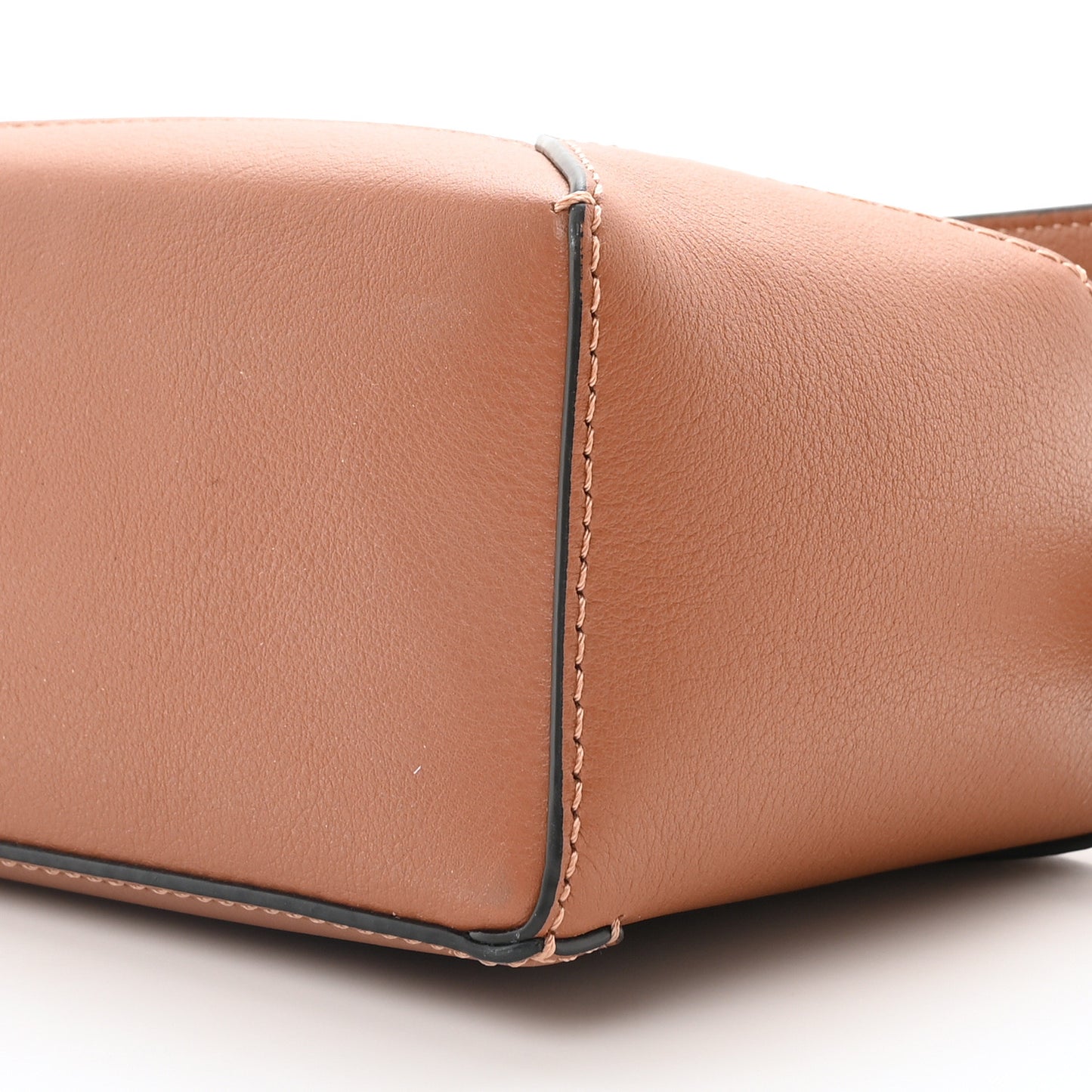 Calfskin Mini Puzzle Edge Bag Tan