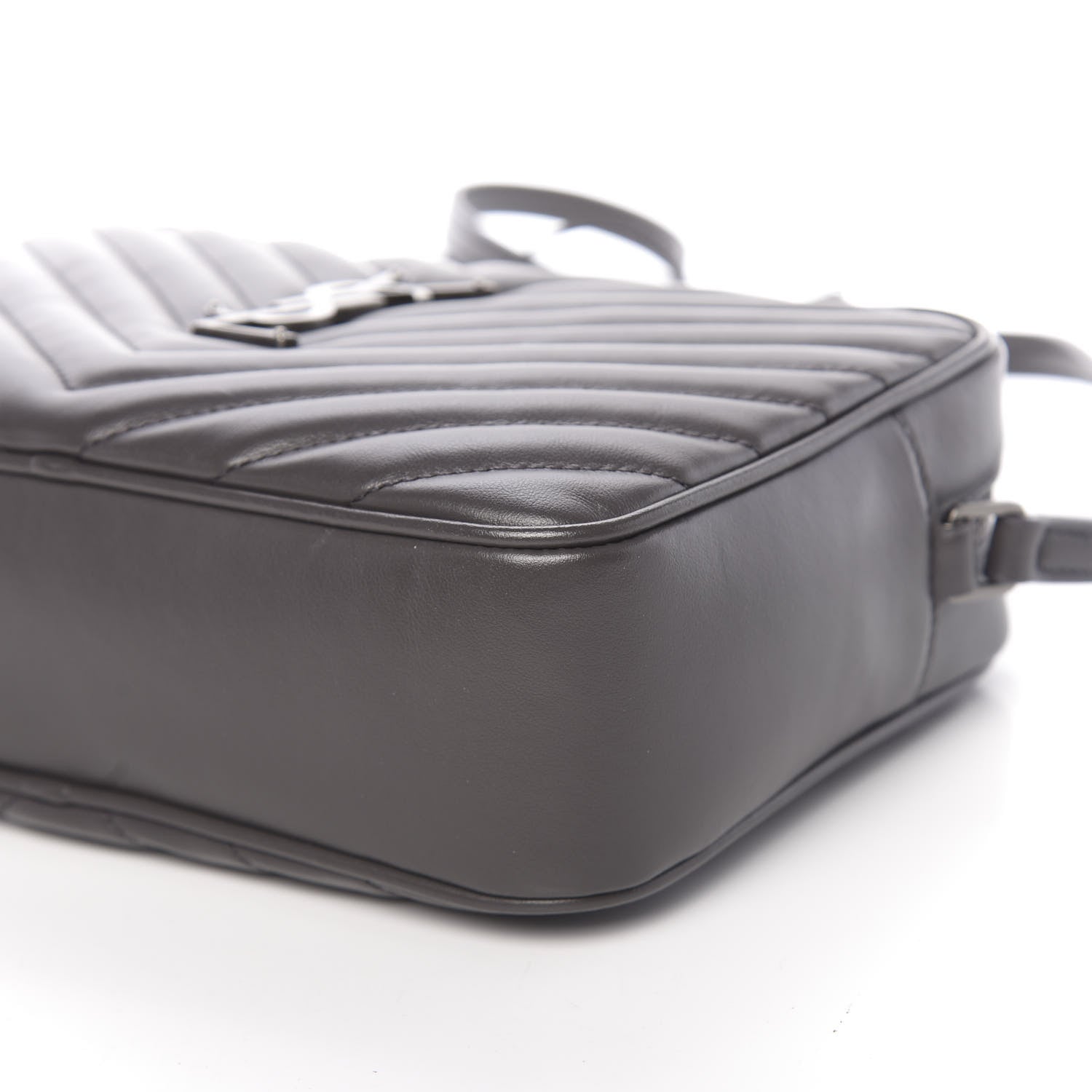 Saint Laurent Calfskin Matelasse Monogram Lou Camera Bag Pebble 9 of 9