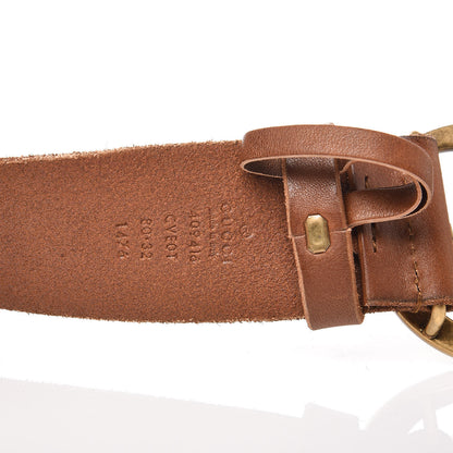 Gucci Faded Calfskin Double G 40mm Belt 80 32 Cuir 6 of 6