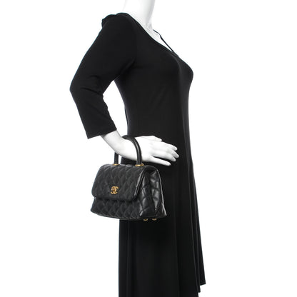 Chanel Caviar Quilted Mini Coco Handle Flap Black 3 of 11