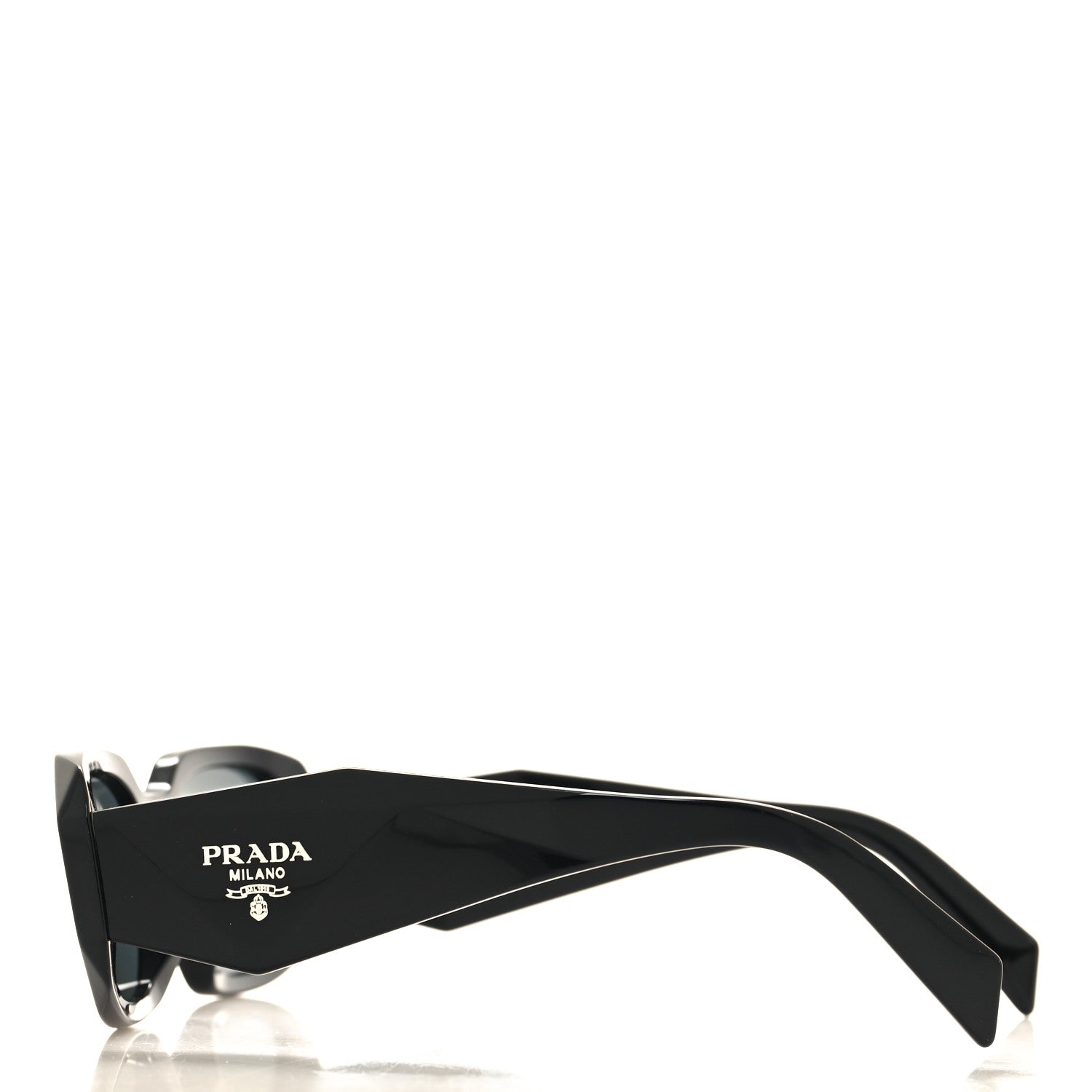Prada Acetate Symbole Sunglasses SPR 17W Black 3 of 8
