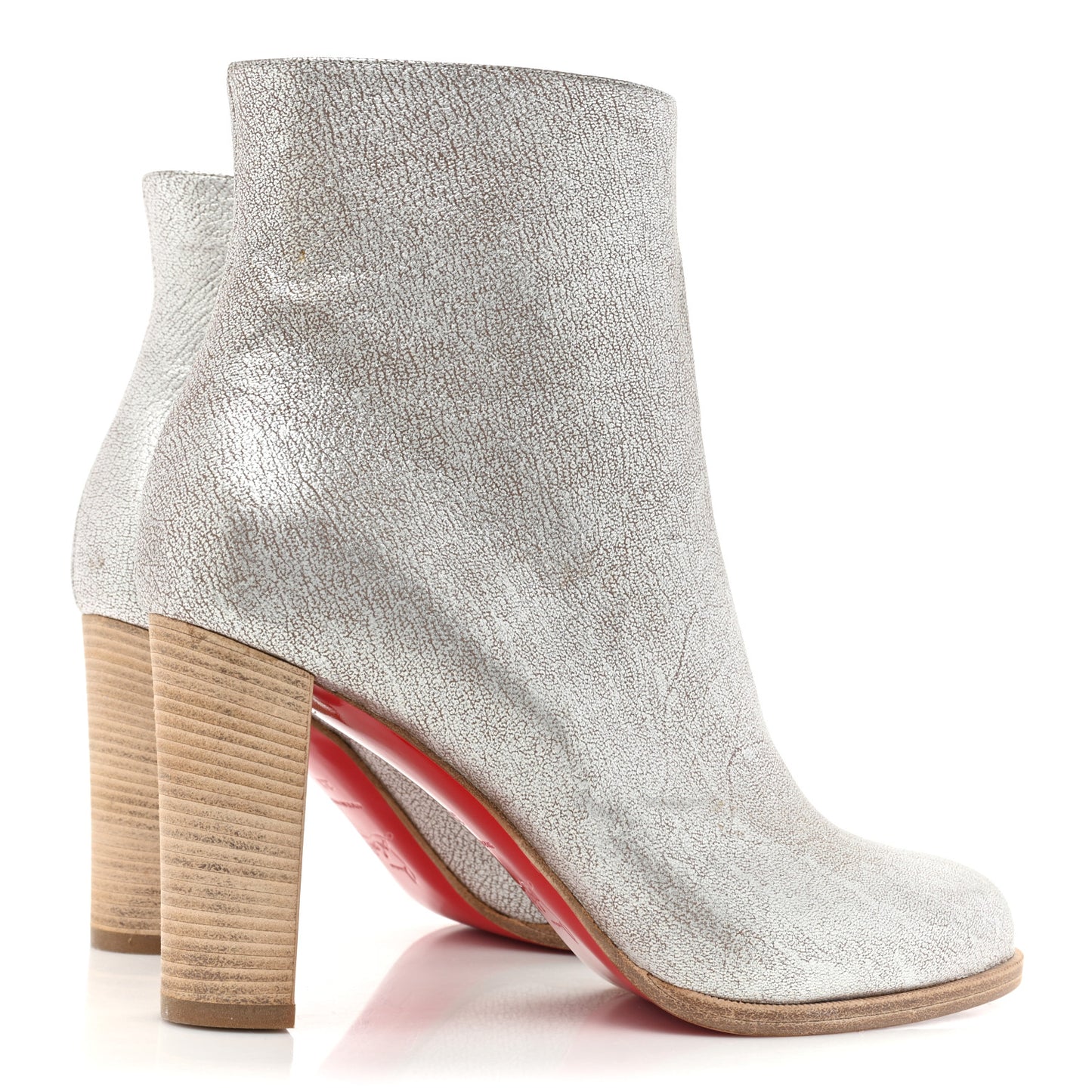 Kid Lame Washed Adox 85 Ankle Boots 38 Roche Grezzo Saponat