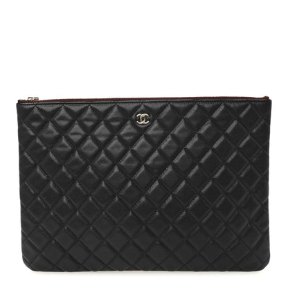 Chanel Caviar Quilted Large Cosmetic Case Black 1 of 7