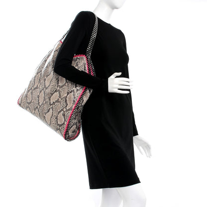 Stella McCartney Eco Python Big Falabella Tote Grey 2 of 8