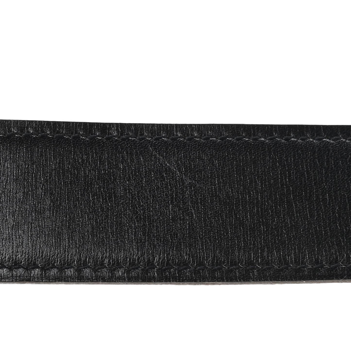 Box Togo 32mm Guilloche H Belt 90 Black Etoupe