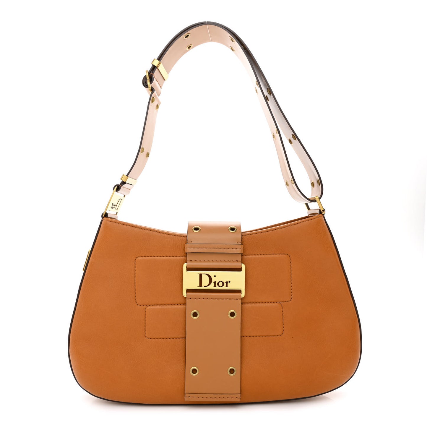 Calfskin Street Chic Large Columbus Ave Beige