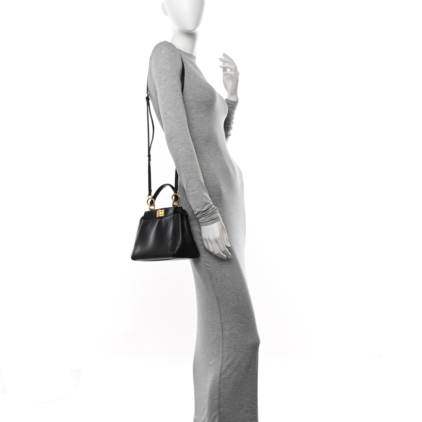 Nappa Mini Peekaboo Iconic Satchel Black
