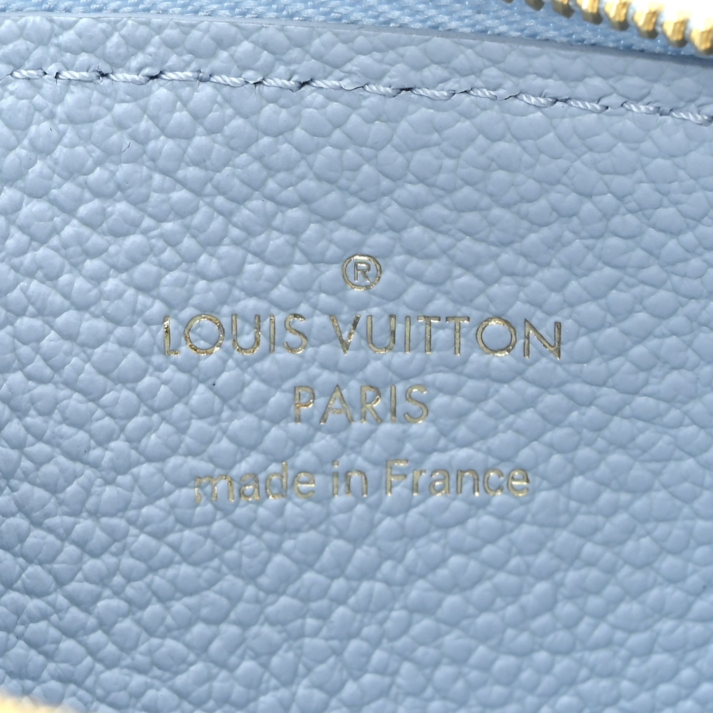 Empreinte Monogram Zipped Romy Card Holder Bleu Nuage