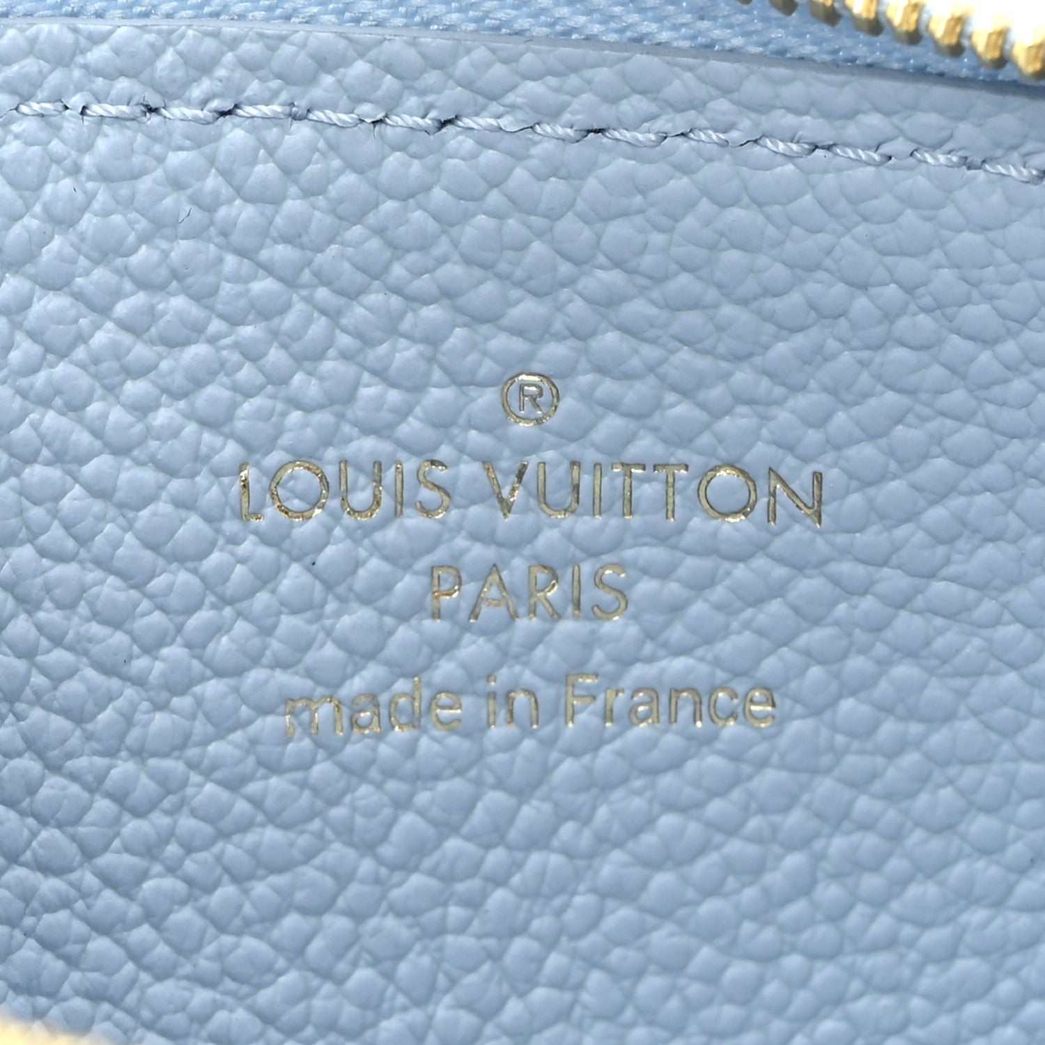 Louis Vuitton Empreinte Monogram Zipped Romy Card Holder Bleu Nuage 7 of 9