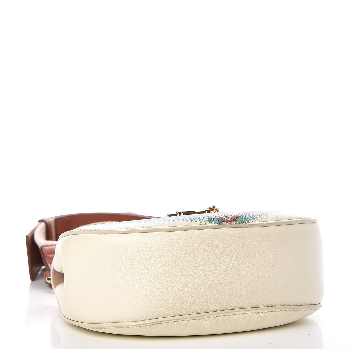 Calfskin Printed Mini Drew Bi-Color Shoulder Bag Light Multicolor
