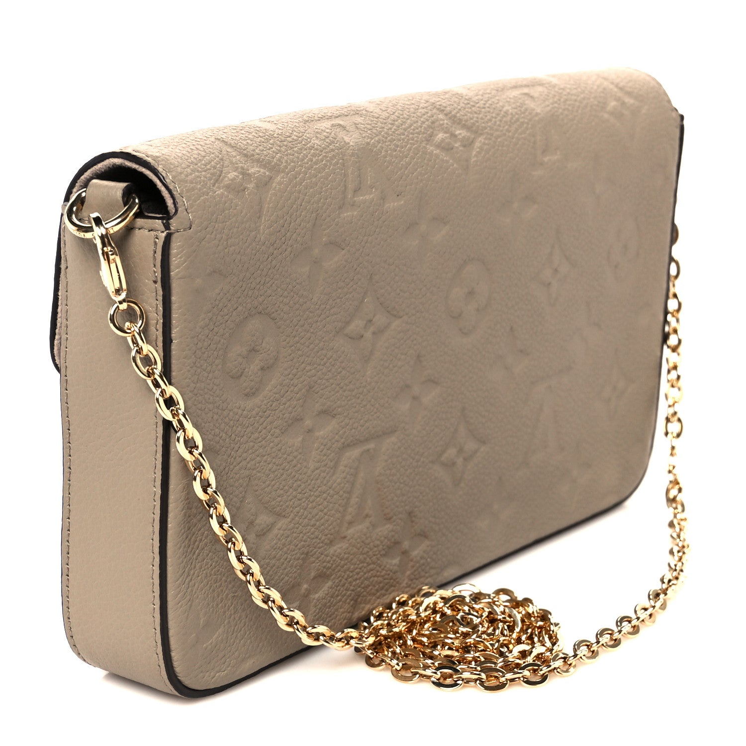 Louis Vuitton Empreinte Pochette Felicie Chain Wallet Tourterelle 4 of 14
