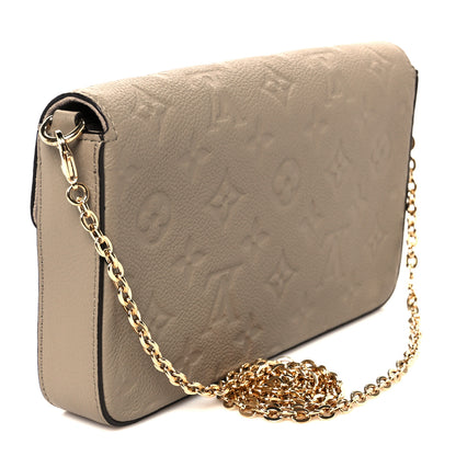 Louis Vuitton Empreinte Pochette Felicie Chain Wallet Tourterelle 4 of 14
