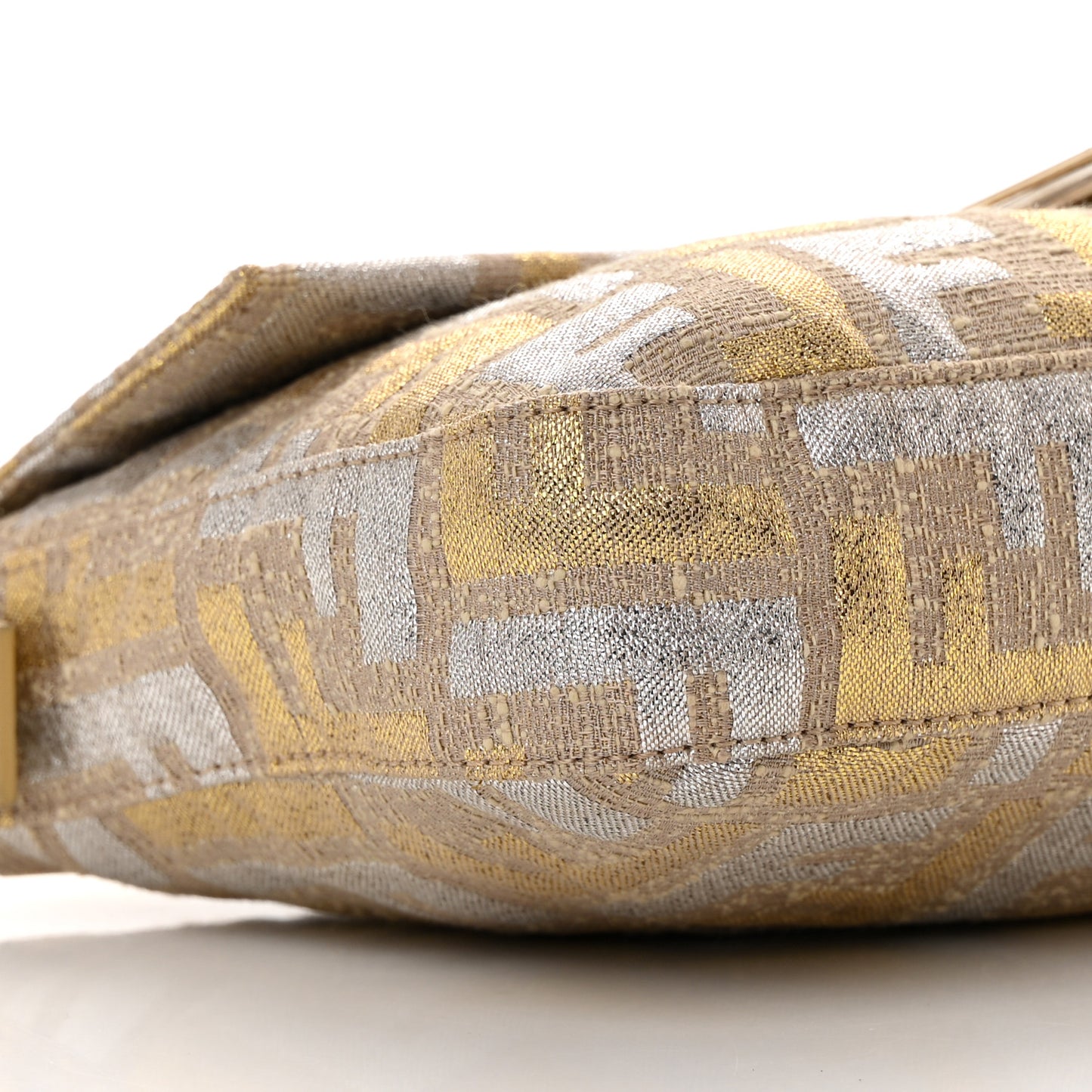 Metallic Lurex Zucca Baguette Gold Silver