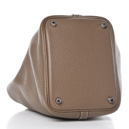 Hermes Taurillon Clemence Picotin Lock 18 PM Etoupe 4 of 13