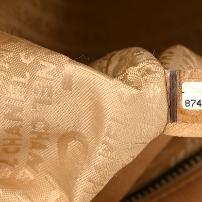 Chanel Caviar Square Stitched Bowler Beige 7 of 19
