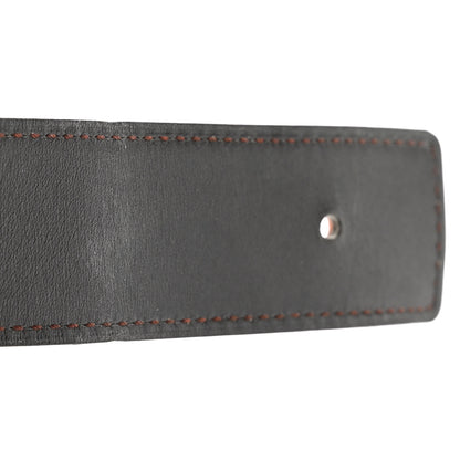 Hermes Box Togo 32mm Guilloche H Belt 85 Chocolate Orange 6 of 7