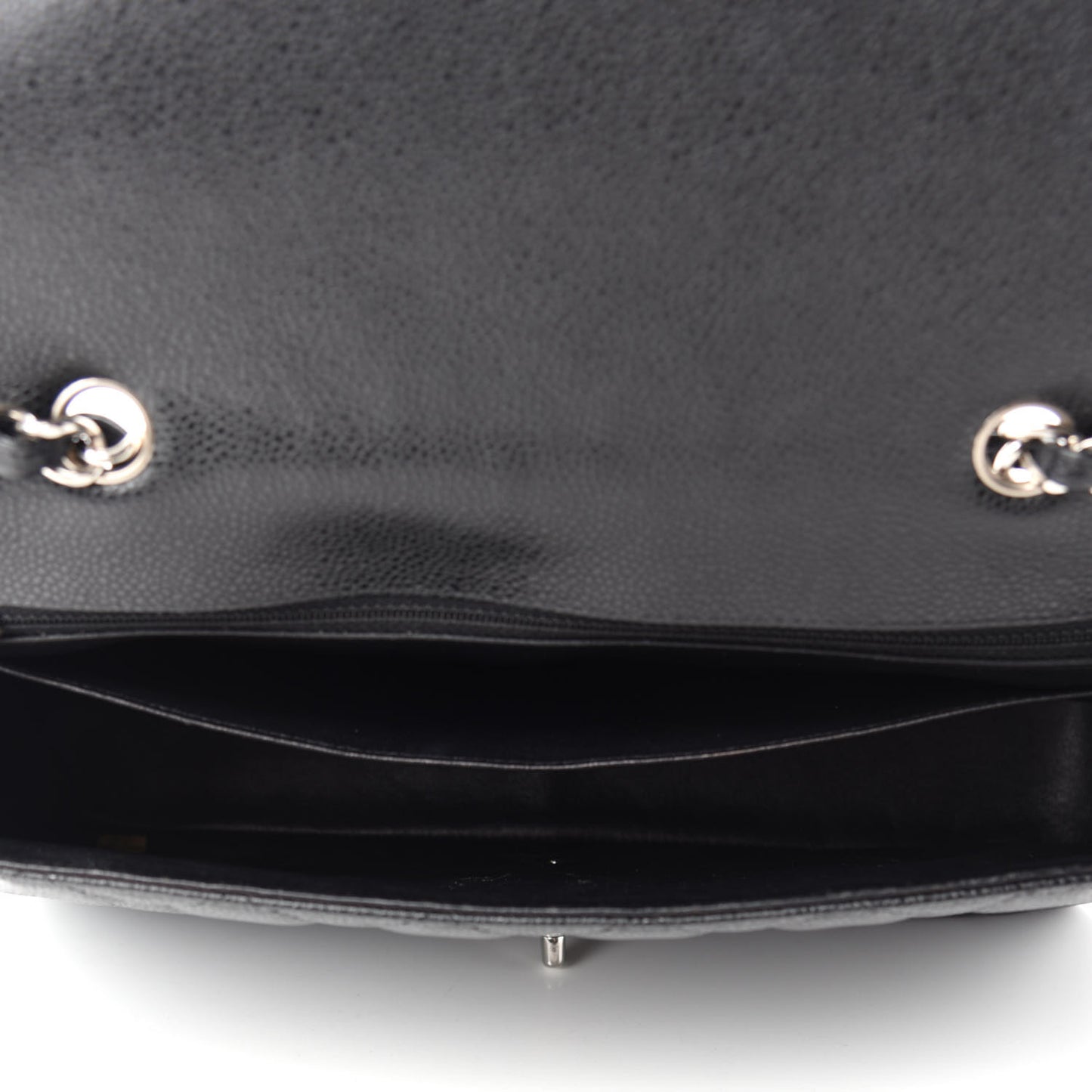 Caviar Quilted Jumbo Single Flap Black