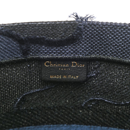 Christian Dior Canvas Embroidered Camouflage Book Tote Blue 6 of 10