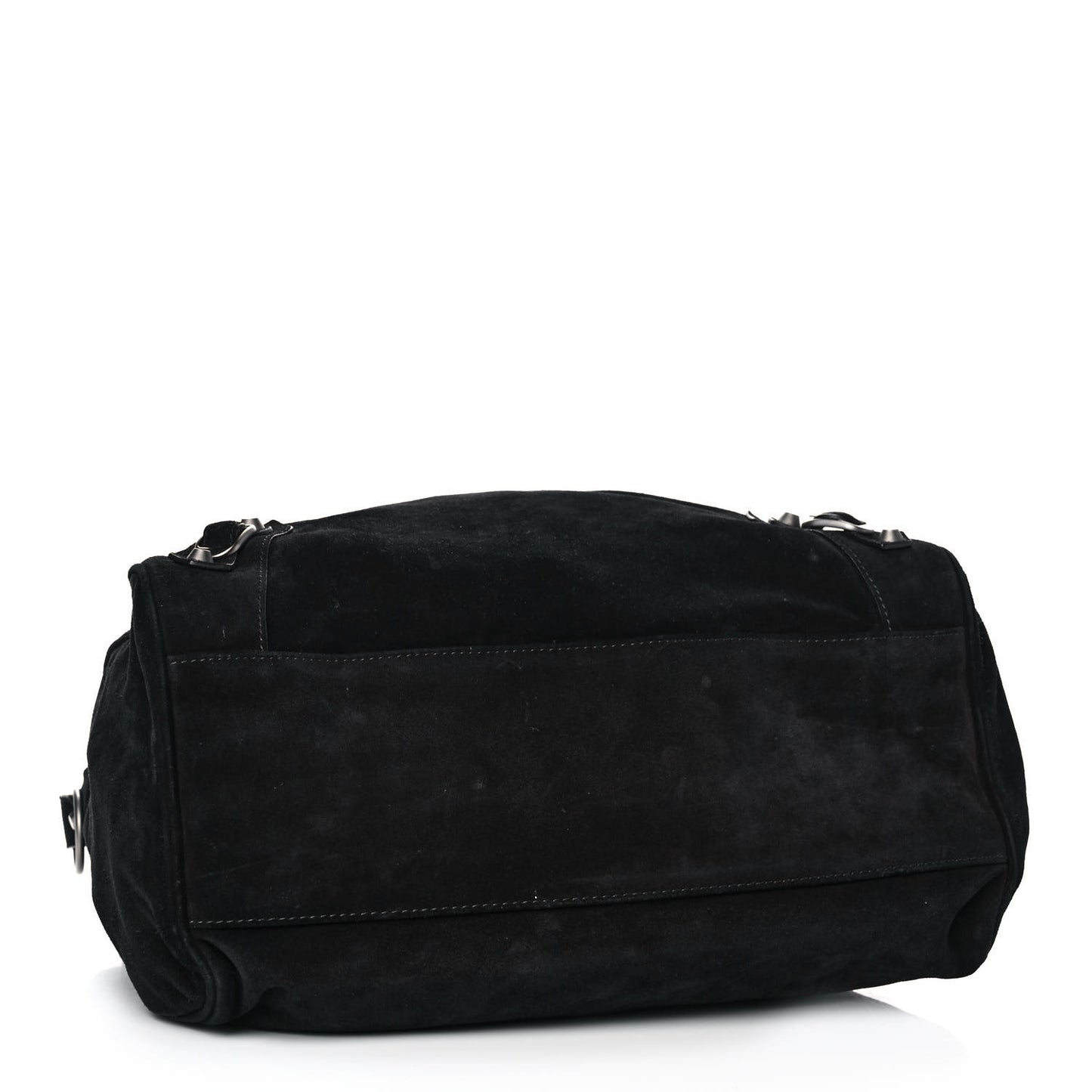 Baby Daim Suede Classic Silver Hardware Velo Black