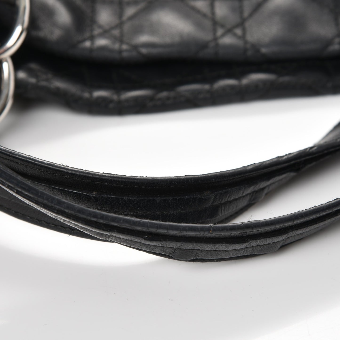 Lambskin Cannage Dior Soft Shopping Tote Black