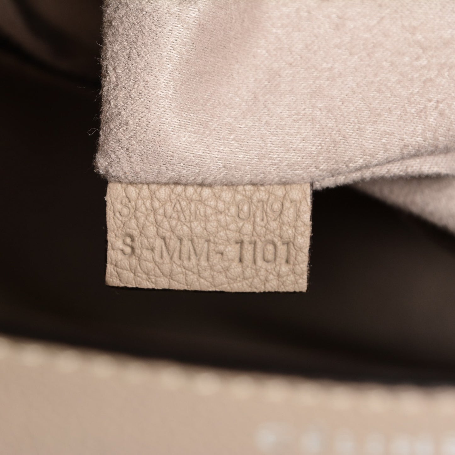 Drummed Calfskin Mini Luggage Dune