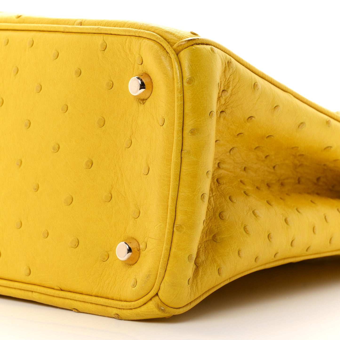 Ostrich Large Diorissimo Tote Yellow Beige