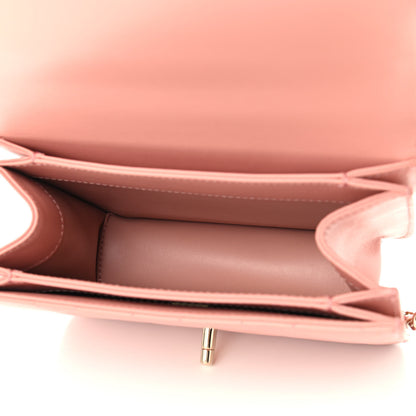 Chanel Calfskin Quilted Coco Lady Flap Dark Pink 5 of 10