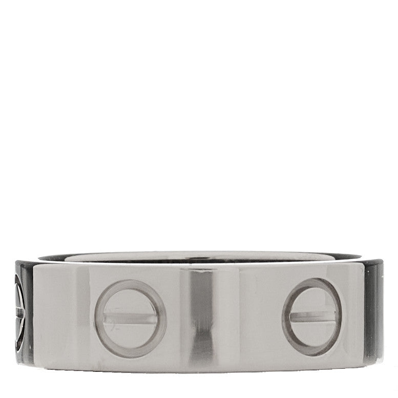Cartier 18K White Gold 5.5mm LOVE Ring 52 6 3 of 6