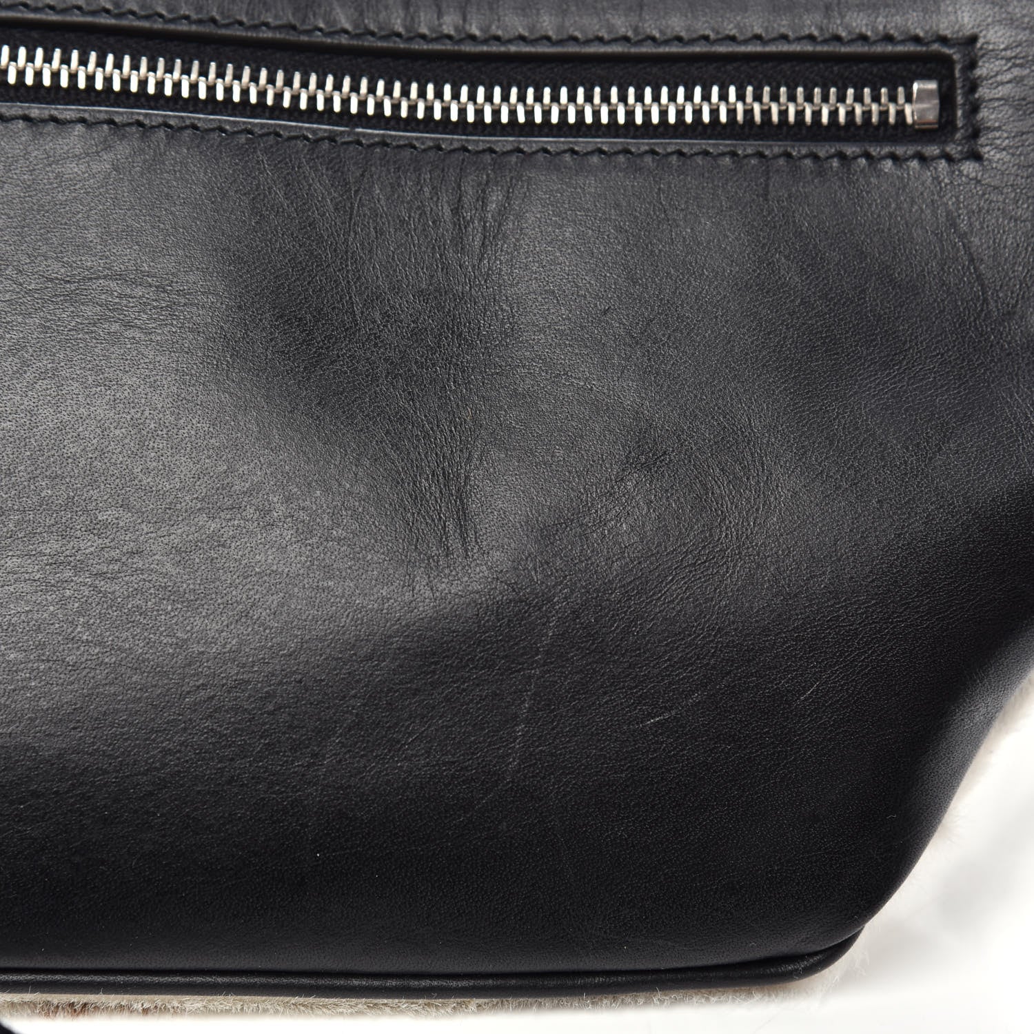 Saint Laurent Calfskin Calf Hair Pony Belt Bag Multicolor 10 of 10