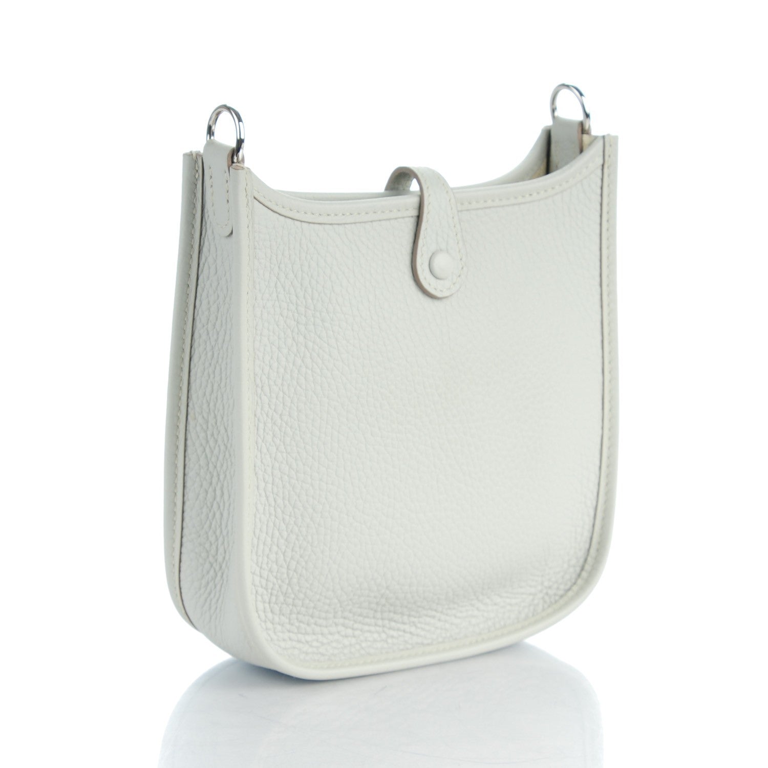 Hermes Taurillon Clemence Amazone Evelyne TPM Gris Perle Bleu Lin 3 of 8