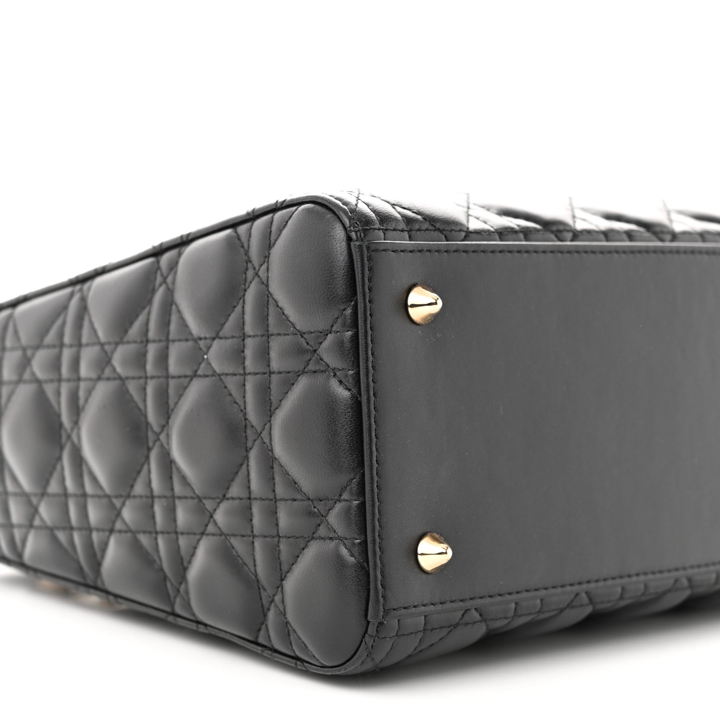 Lambskin Cannage Medium Lady Dior Black