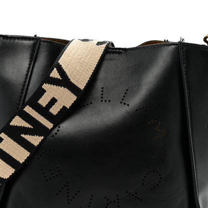 Stella McCartney Eco Alter Nappa Perforated Logo Mini Crossbody Black 8 of 11