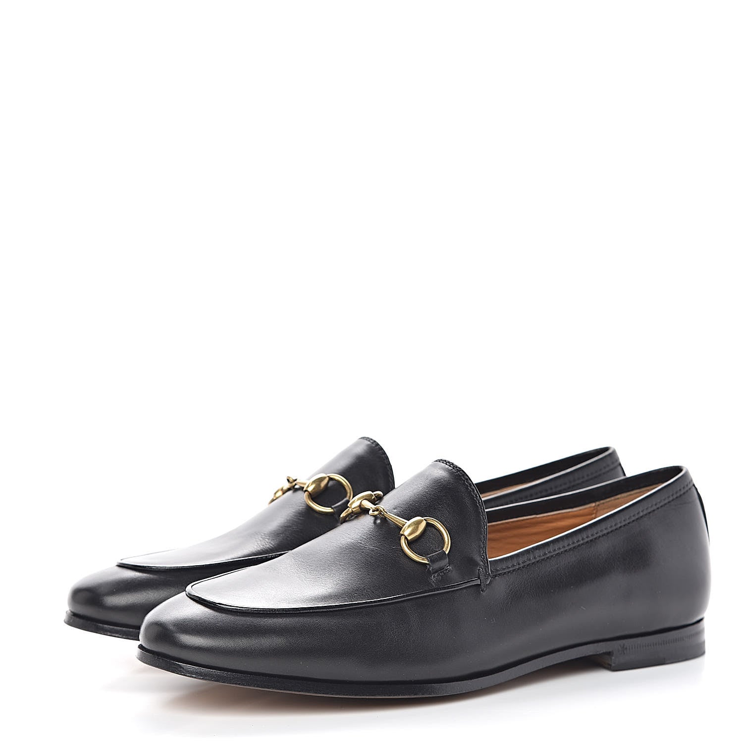 Gucci Calfskin Womens Jordaan Loafers 36 Black 3 of 10