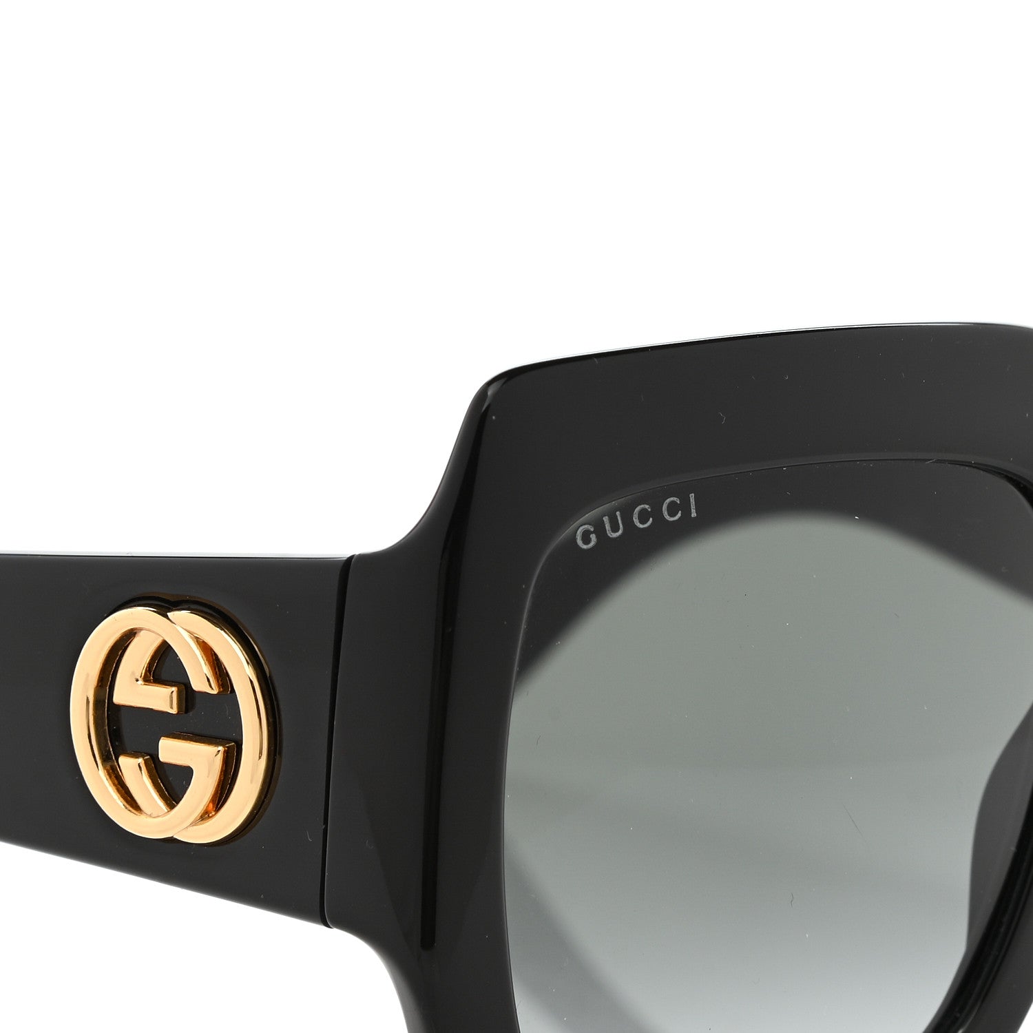 Gucci Acetate Square Frame Sunglasses GG0053S Black 4 of 8