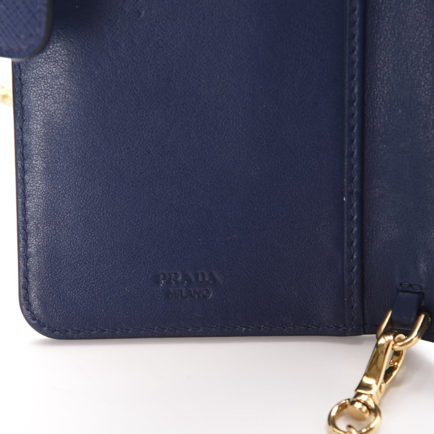 Saffiano Metal iPhone 7 Case Crossbody Wallet Bluette