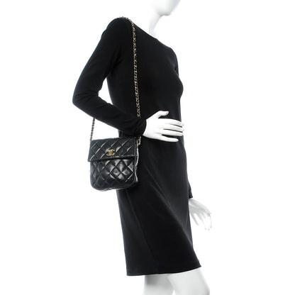 Chanel Lambskin Quilted Small Flap Black 2 of 7