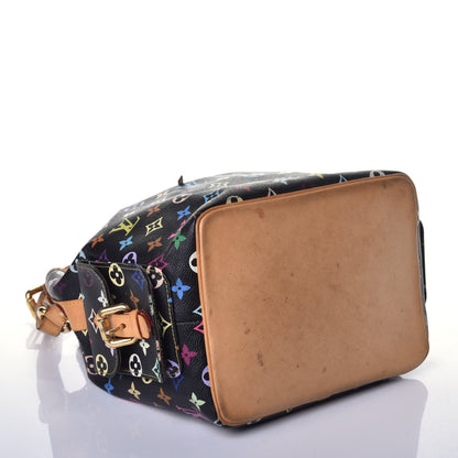 Louis Vuitton Monogram Multicolor Petit Noe Black 4 of 11