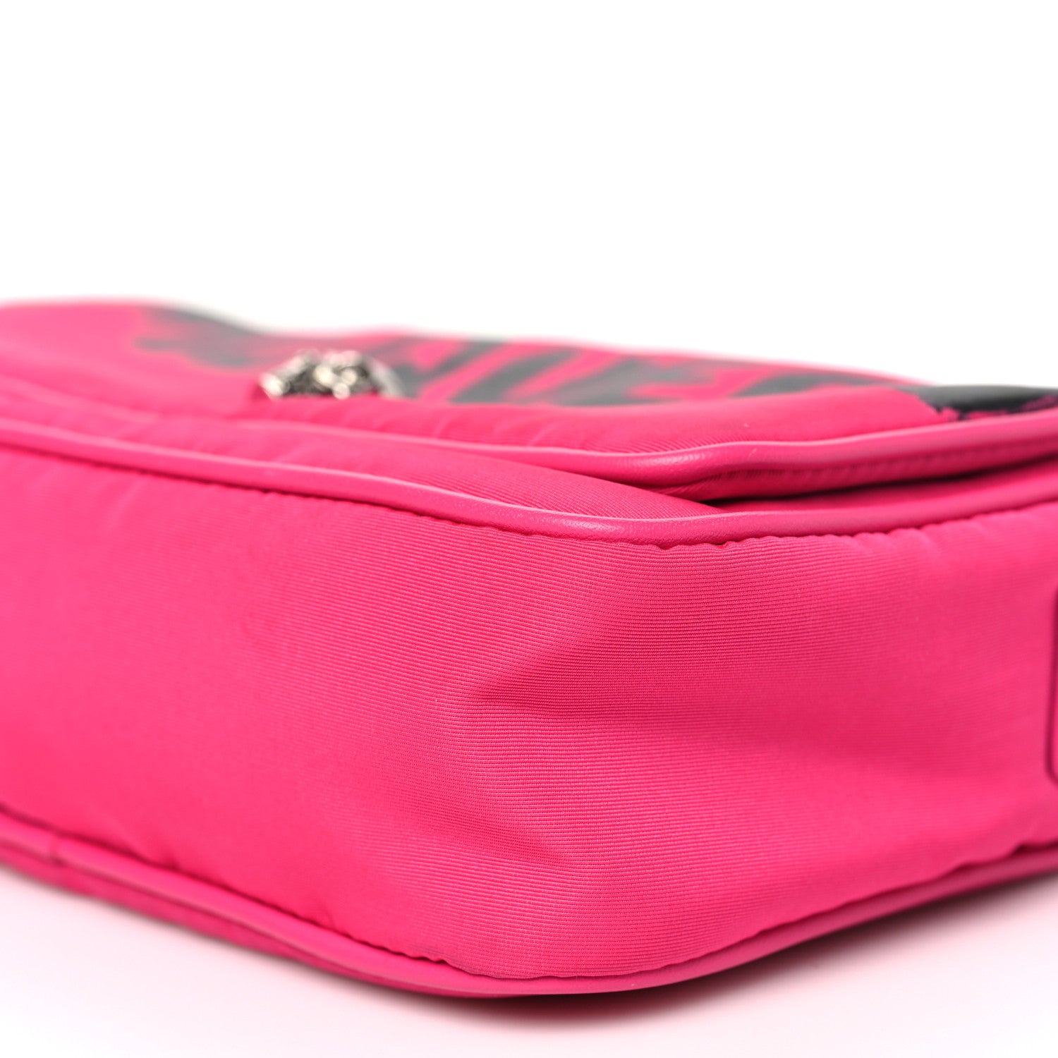 Alexander McQueen Nylon Graffiti Skull Small Crossbody Bag Pink 10 of 13