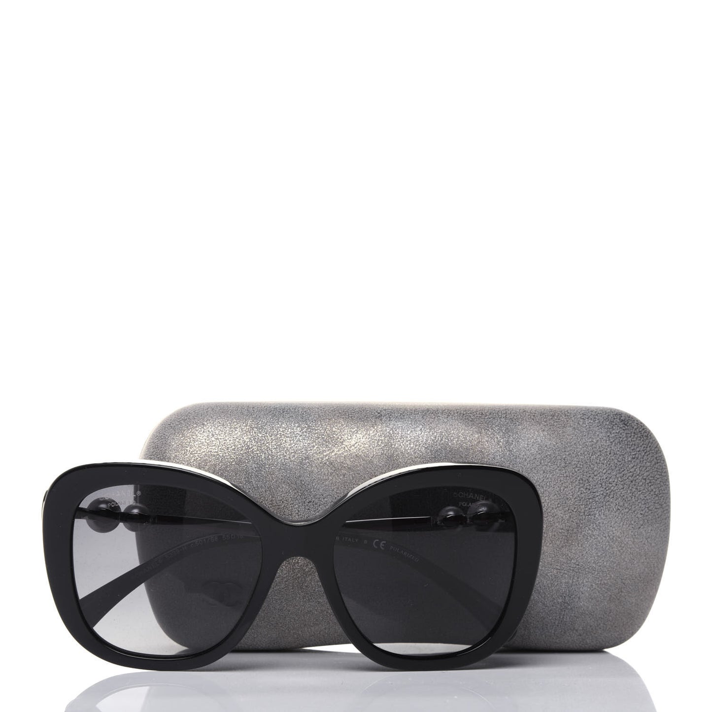 Acetate Pearl Polarized Sunglasses 5339-H Black