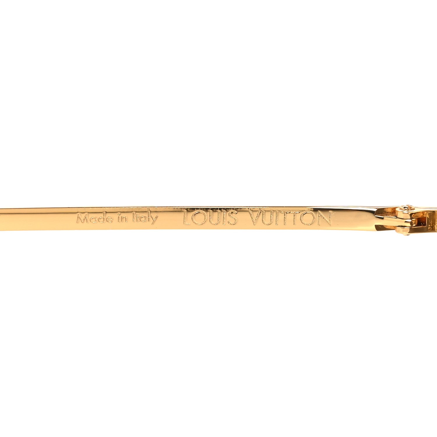 Louis Vuitton Metal LV Boarding Sunglasses Z2335W Gold 1657524