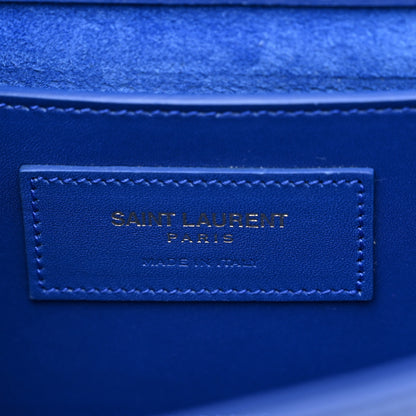 Saint Laurent Calfskin Small Classic Monogram Kate Tassel Satchel Royal Blue 6 of 10