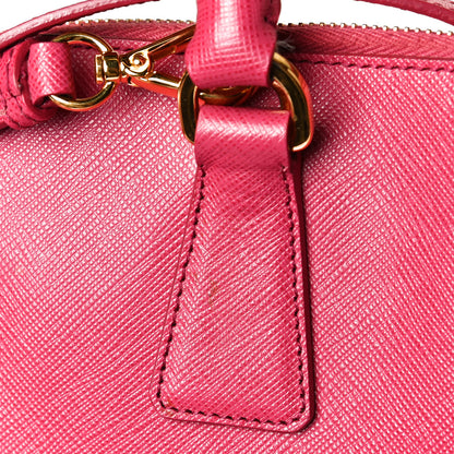 Prada Saffiano Lux Medium Promenade Tote Peonia 12 of 14