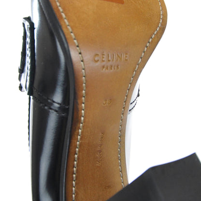 Celine Spazzolato Loafer Heels Black 38 7 of 7