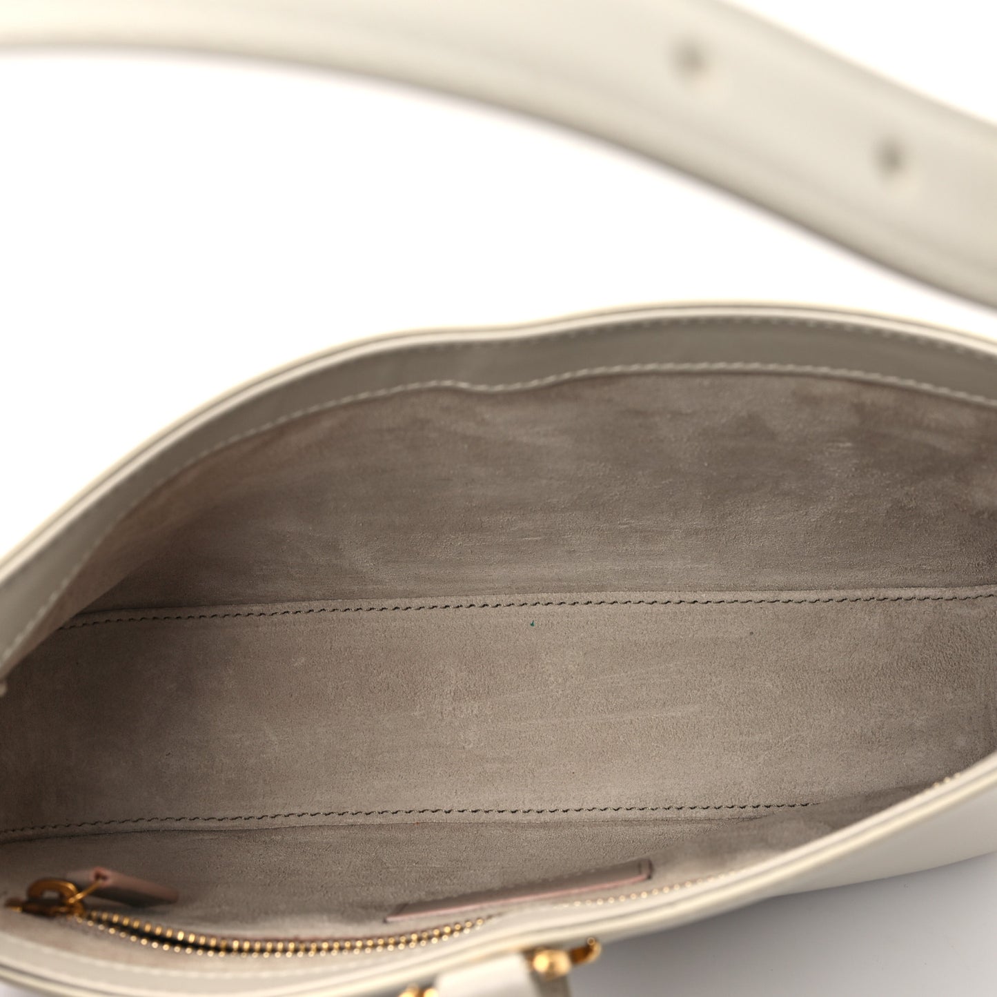 Smooth Calfskin Le 5 A 7 Hobo Blanc Vintage