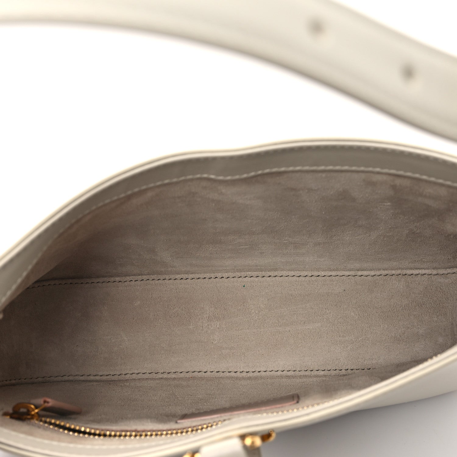 Saint Laurent Smooth Calfskin Le 5 A 7 Hobo Blanc Vintage 5 of 11