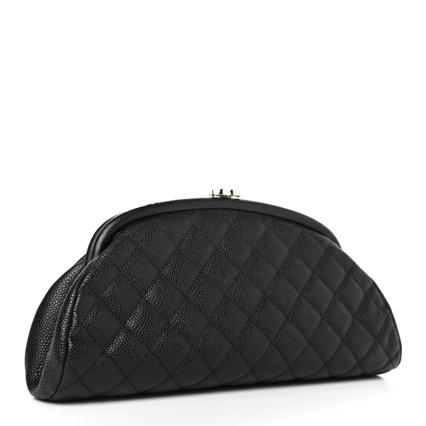 Caviar Quilted Timeless Clutch Black