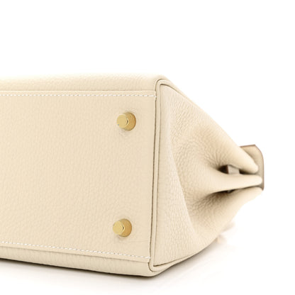 Hermes Togo Kelly Retourne 28 Craie 10 of 11
