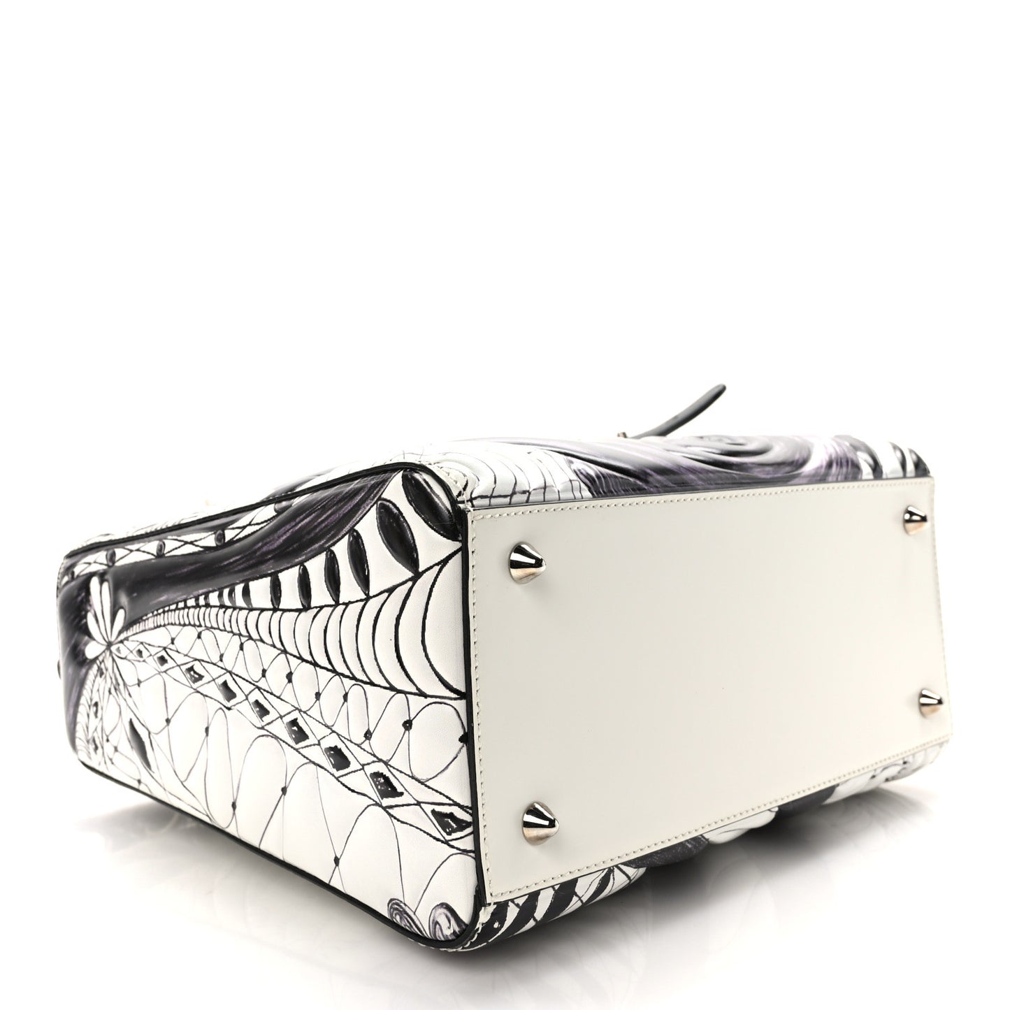 Calfskin Quilted Jack Pierson Art Lady Dior White Black Multicolor